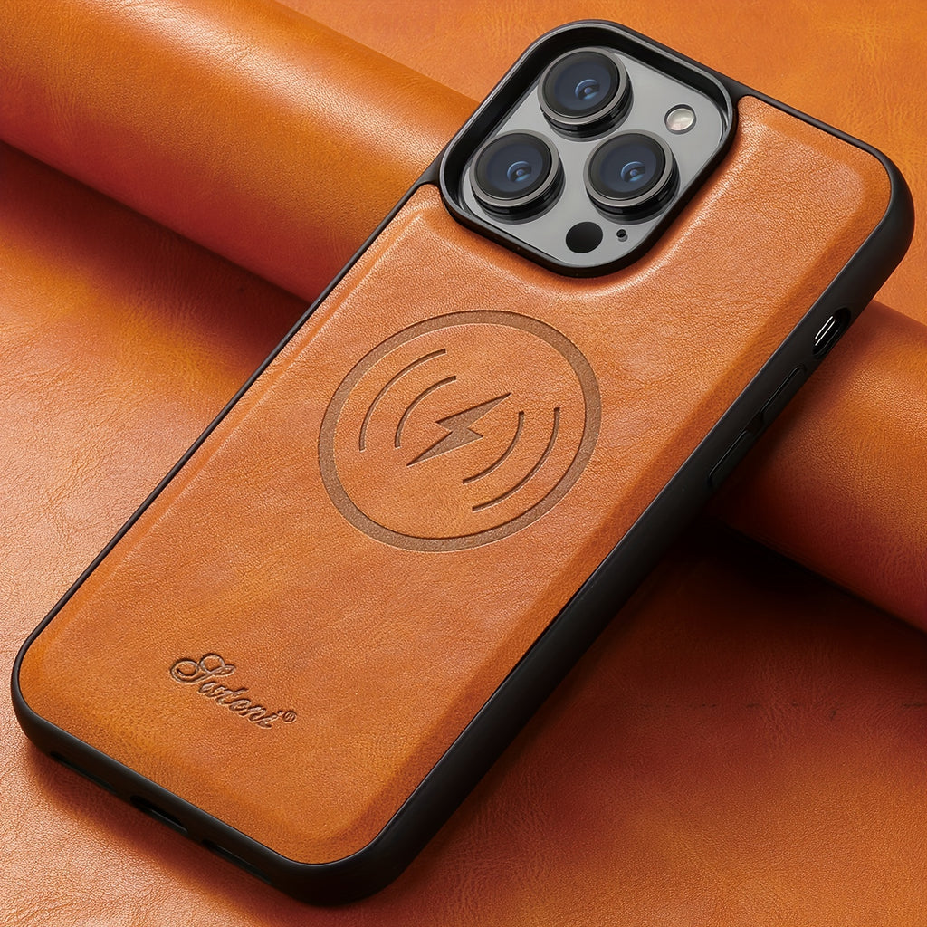 Funda con tarjetero 2 en 1 para iPhone compatible con carga inalámbrica, tarjetero magnético y cartera