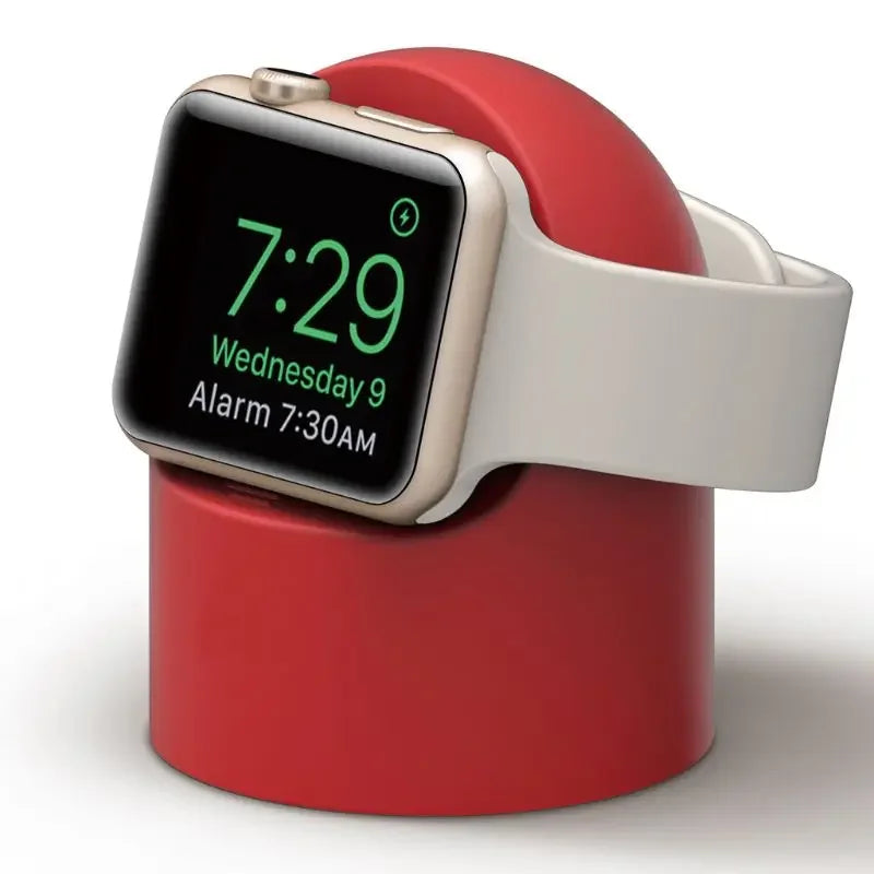 Apple Watch charging stand elevated design for nightstand mode