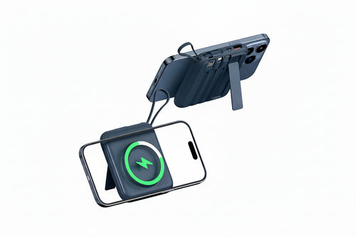 Portable MagSafe battery pack for iPhone 16 15 14 13 12 Pro Max with magnetic alignment