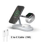 3-in-1 Wireless Charging Stand for iPhone, Apple Watch & AirPods - Fast Charging Station