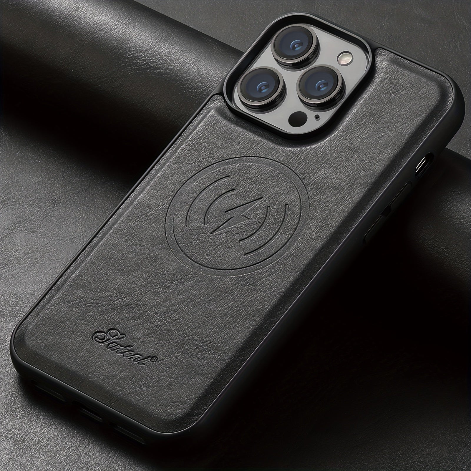 Funda con tarjetero 2 en 1 para iPhone compatible con carga inalámbrica, tarjetero magnético y cartera