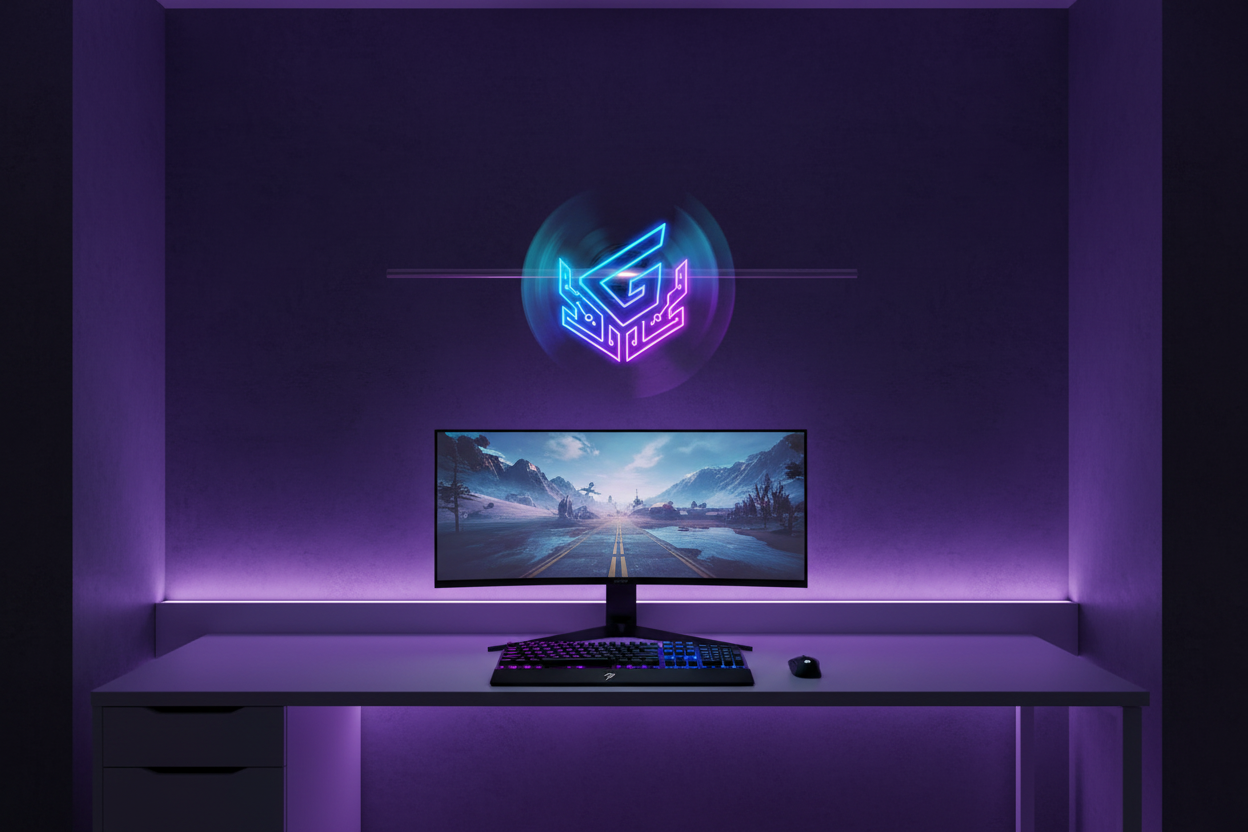 3D Hologram Fan Projector for Gaming Setup and Room Decor