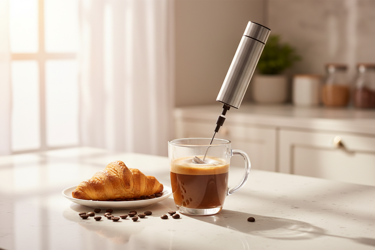 Electric Milk Frother for Coffee and Cappuccino