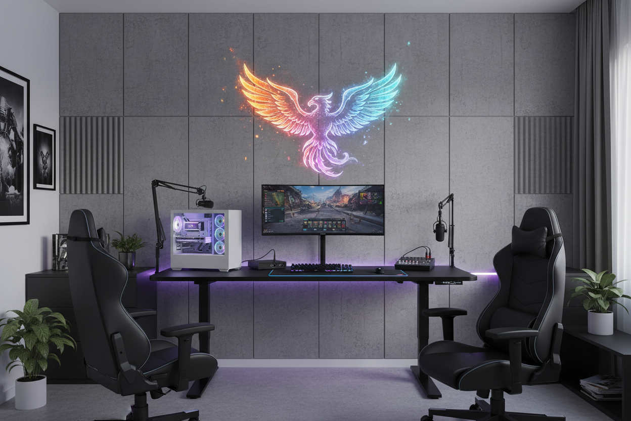3D Hologram Fan Projector for Gaming Setup and Room Decor